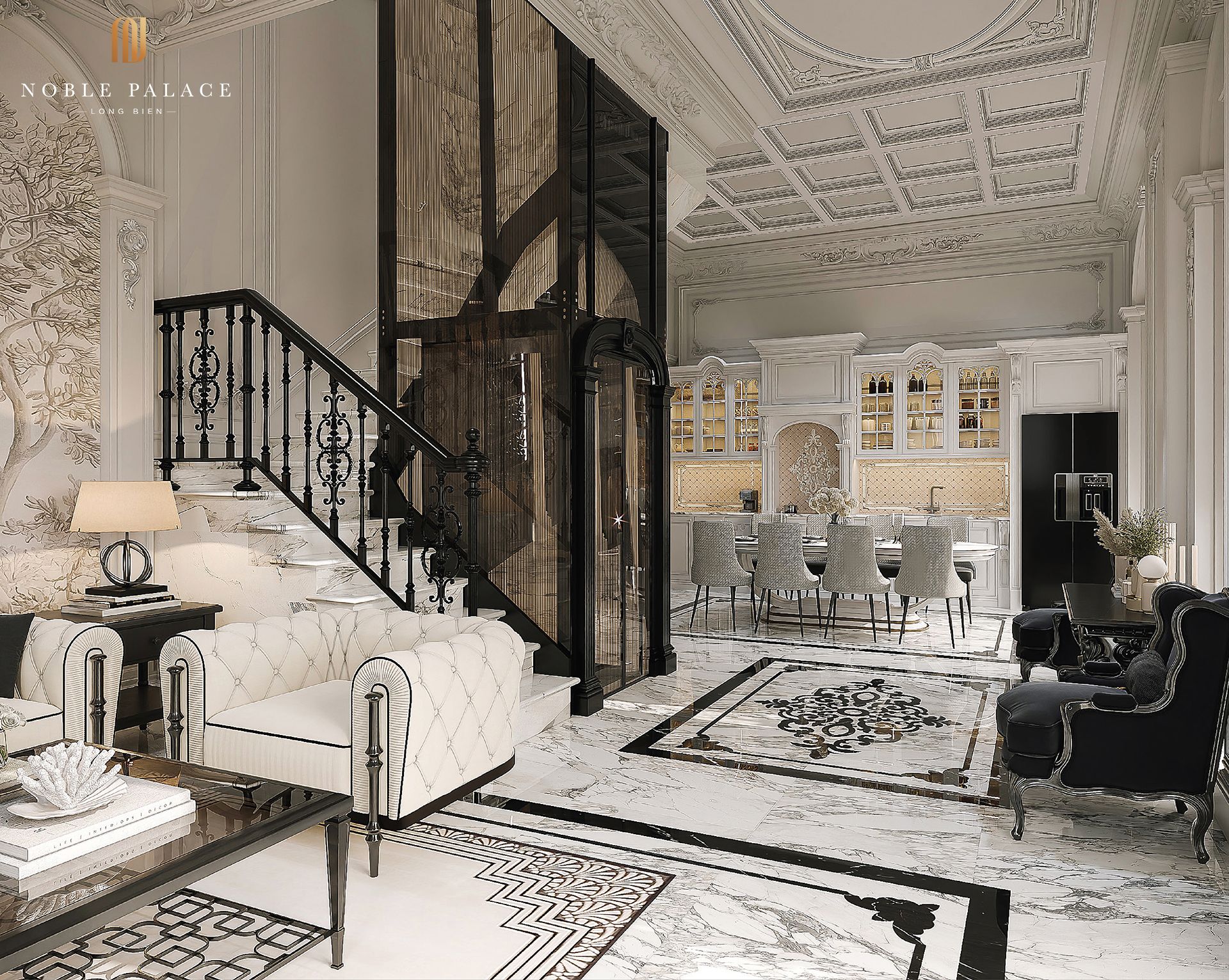Cho thuê căn góc biệt thự song lập VENUS hồ bơi riêng, gần hồ điều hòa Noble Palace Long Biên